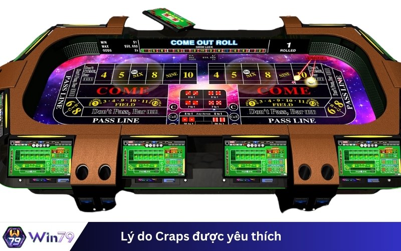 Lý do Craps được yêu thích